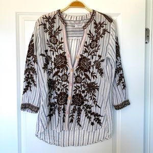 Johnny Was B neck button down